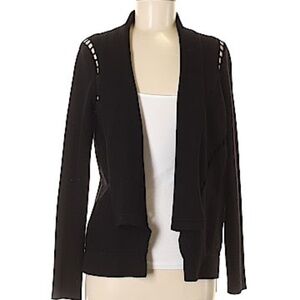 Milly Cardigan Black with cutouts - Medium